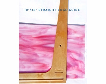 Stained Glass Cutter Aid, Guide. Create accurate straight score lines. Nice for cutting border strips, geometric shapes. Squaring Tool.