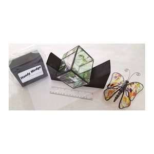 Stained Glass Box Jig, &quot;Wedgies&quot; for holding 3 dimensional projects while soldering, heat resistant. 2 Pack or 4 Pack Wedges.