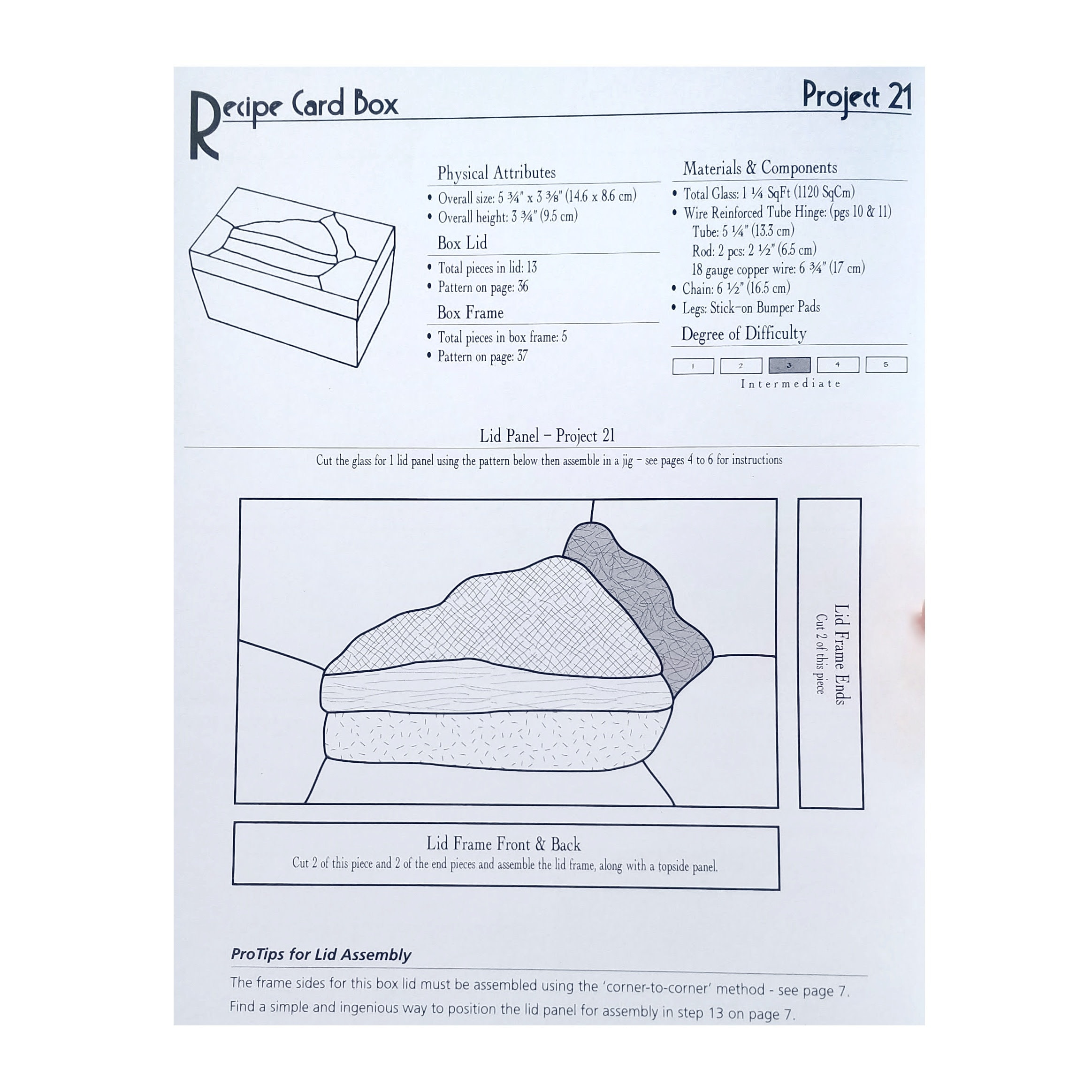 Stained Glass Boxes Pattern Book. New Updated Edition. 3D Art Glass ...