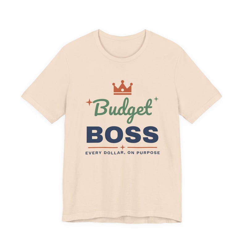 Budget Boss Shirt, Funny Budget T-Shirt, Money Saving Gift, Personal Finance Tee, Unisex Comfort Cotton image 7