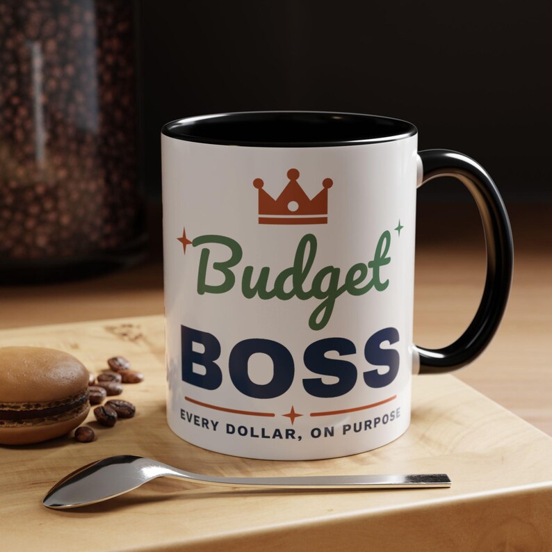 Budget Boss Mug, Funny Budget Coffee Mug, Money Saving Gift, Personal Finance Gift, 11oz Ceramic Mug image 3