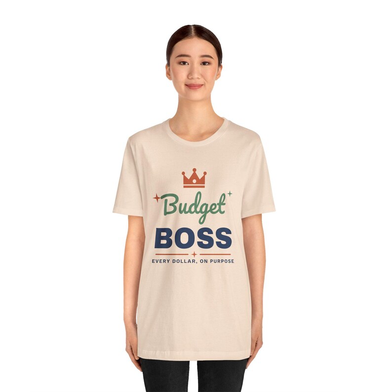 Budget Boss Shirt, Funny Budget T-Shirt, Money Saving Gift, Personal Finance Tee, Unisex Comfort Cotton image 8