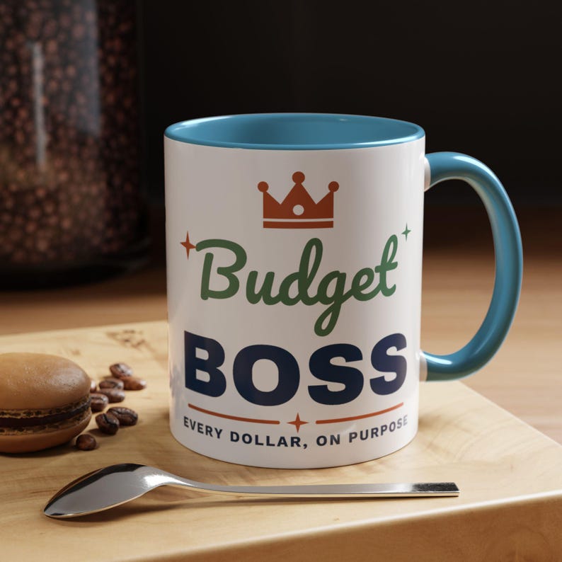 Budget Boss Mug, Funny Budget Coffee Mug, Money Saving Gift, Personal Finance Gift, 11oz Ceramic Mug image 9