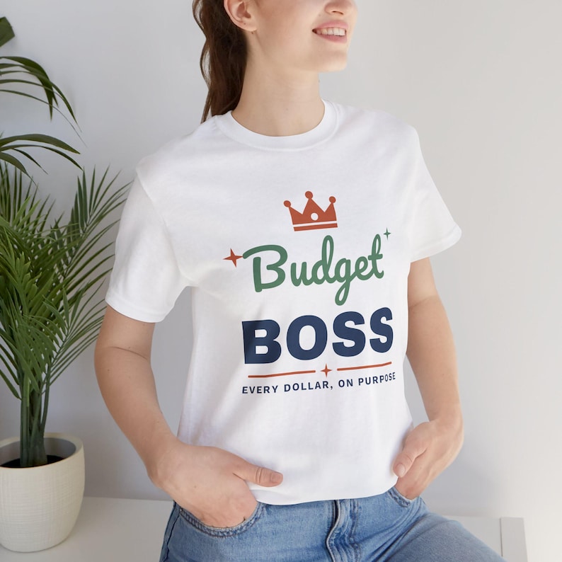 Budget Boss Shirt, Funny Budget T-Shirt, Money Saving Gift, Personal Finance Tee, Unisex Comfort Cotton image 3