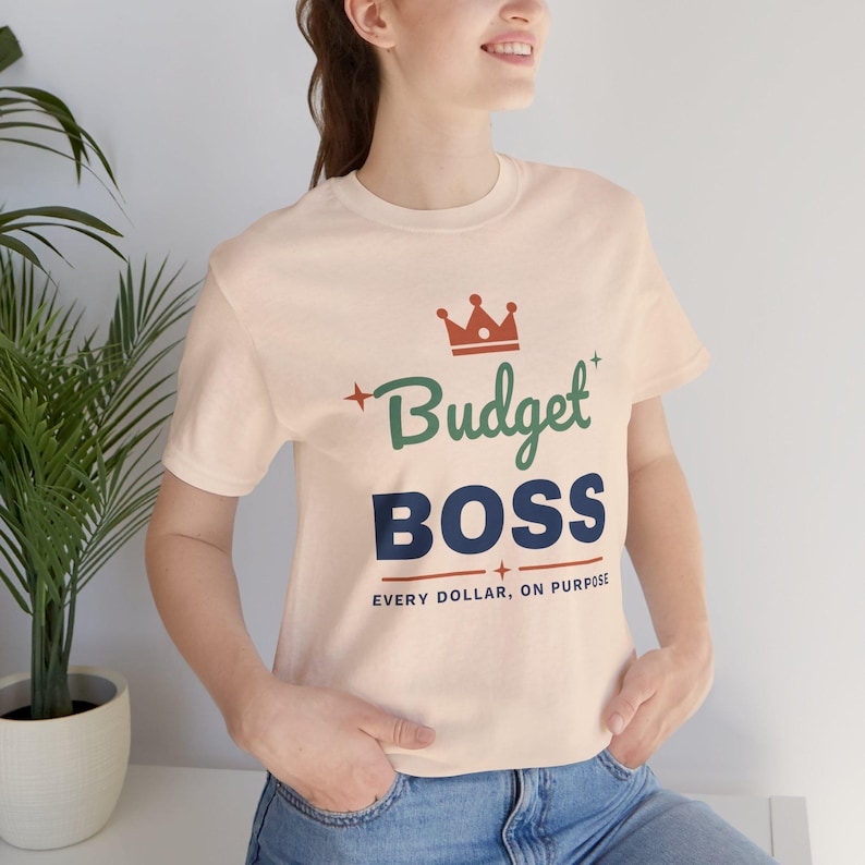 Budget Boss Shirt, Funny Budget T-Shirt, Money Saving Gift, Personal Finance Tee, Unisex Comfort Cotton image 9