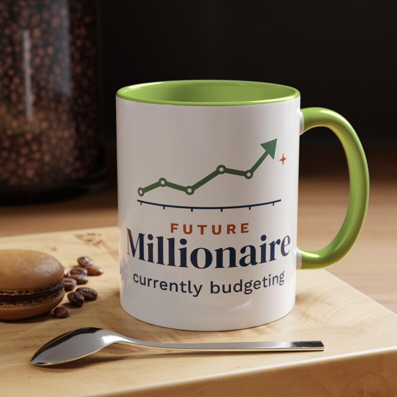 Future Millionaire Currently Budgeting Mug, Funny Budget Coffee Mug, Money Saving Gift, Personal Finance Gift, 11oz Ceramic Mug image 15