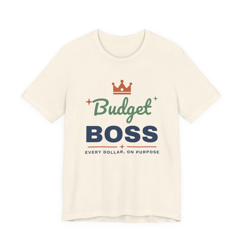 Budget Boss Shirt, Funny Budget T-Shirt, Money Saving Gift, Personal Finance Tee, Unisex Comfort Cotton image 4