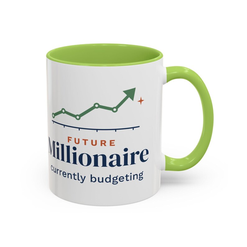 Future Millionaire Currently Budgeting Mug, Funny Budget Coffee Mug, Money Saving Gift, Personal Finance Gift, 11oz Ceramic Mug image 13