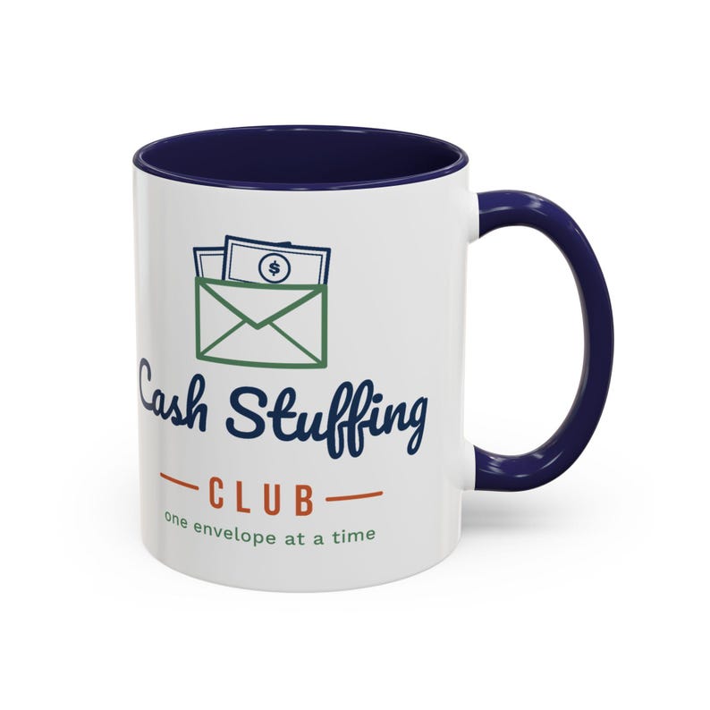 Cash Stuffing Club Mug, Funny Budget Coffee Mug, Money Saving Gift, Personal Finance Gift, 11oz Ceramic Mug image 4