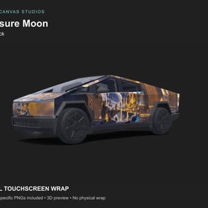 Treasure Moon Tesla Touchscreen Wrap Bundle, Cybertruck Model 3 Y S X, Digital PNG