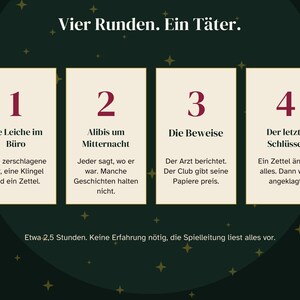 German 1920s Murder Mystery Printable, Krimidinner Goldene Zwanziger, Speakeasy Party for 6 to 12 Players, Game in German, Adults image 6