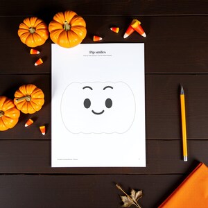Pumpkin Carving Stencils Printable, 12 Easy Cute Faces, Pip Pumpkin Patterns, Kids Halloween Template, SVG Cut Files