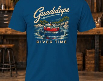 Camiseta Guadalupe River Time – Camiseta para hombre para paseos en flotador por el río Texas