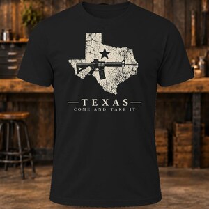 Texas Come and Take It T-Shirt – Men's Distressed Texas Rifle Graphic Tee