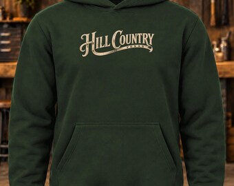 Hill Country Hoodie – Texas Vintage Lettering Pullover