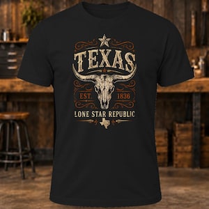 Texas Lone Star Republic T-Shirt – Men's Western Heritage Shirt