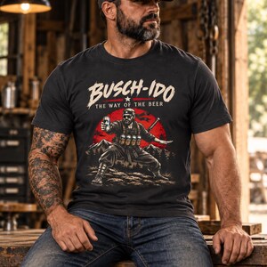 Busch-Ido T-Shirt – The Way of the Beer Men's Samurai Shirt image 2