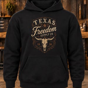 Texas Freedom Supply Co. Hoodie – Western Heritage Pullover