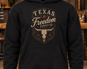 Texas Freedom Supply Co. Hoodie – Western Heritage Pullover