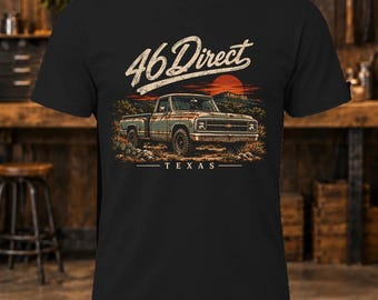 46 Direct Truck T-Shirt – Men's Vintage Pickup Texas Shirt