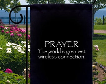 Prayer Wireless Connection New Small Garden Yard Flag Banner Shop Decor