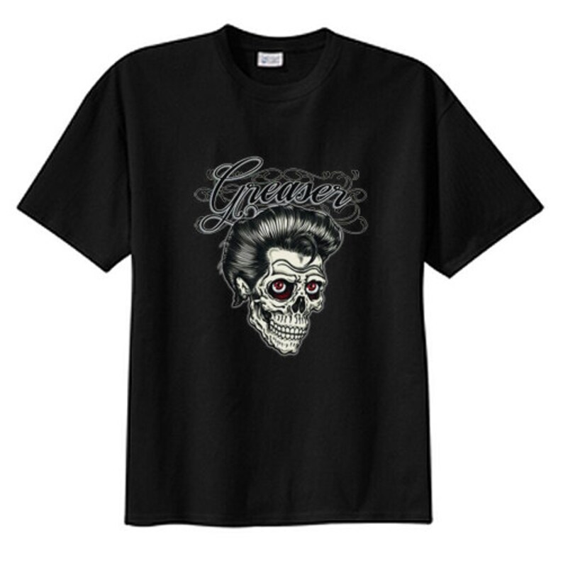 Greaser Throwback Skull New T Shirt s m l xl 2x 3x 4x 5x | Etsy