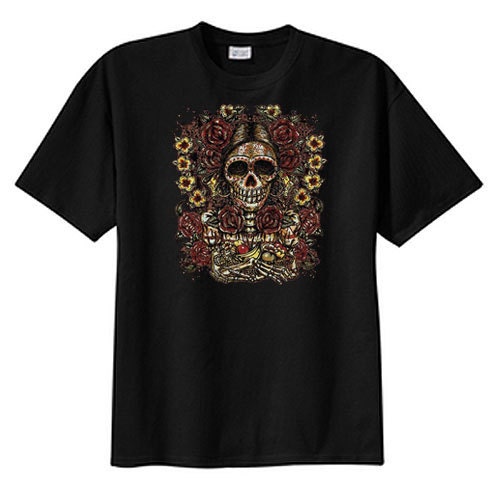 Sugar Skull Catrina Floral New T Shirt S M L XL 2X 3X 4X 5X - Etsy