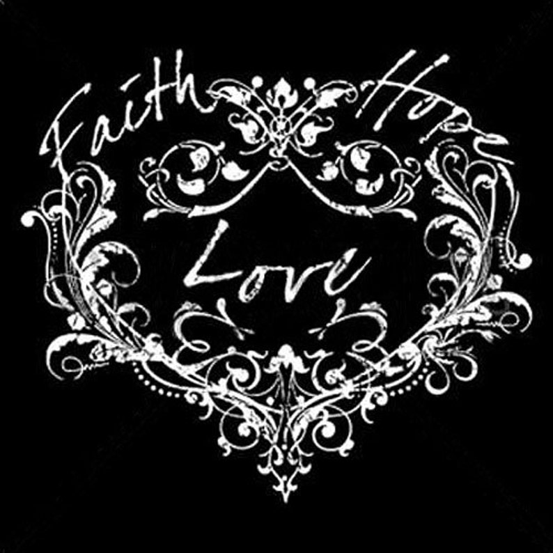 Faith Hope Love Heart New Cotton Laundry Bag Camping Travel Duffle Tote