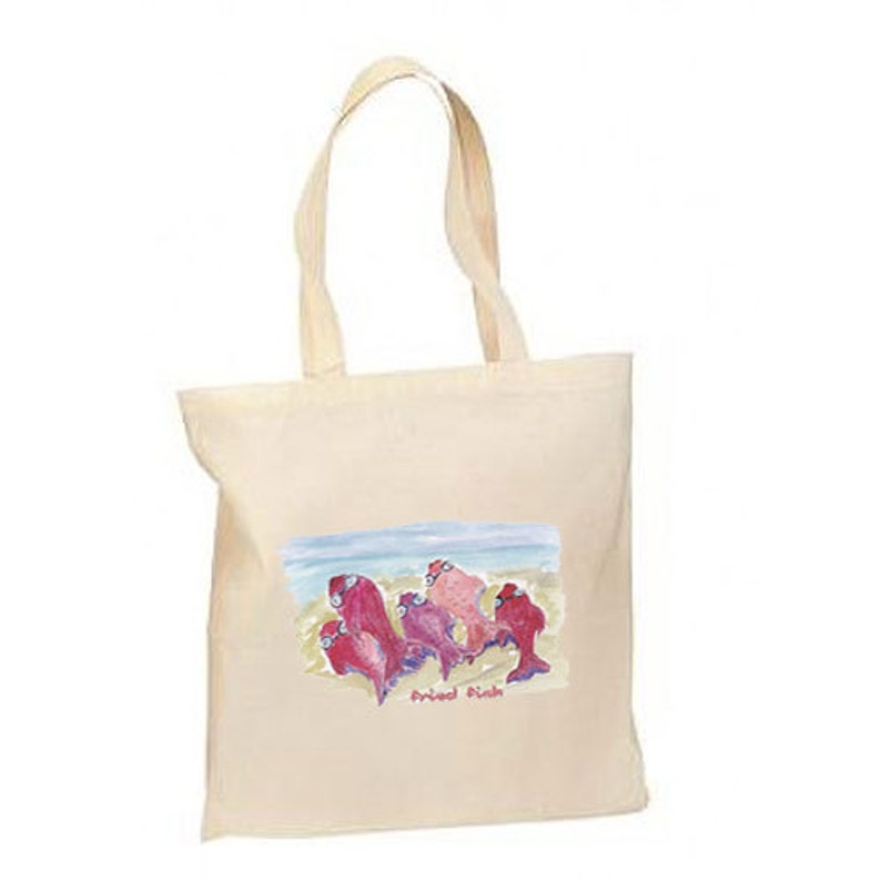 Fried Fish New Lightweight Tote Bag Shop Gifts Beach