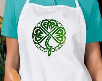 Irish Celtic Knot New Apron Cook Bake Events Gifts Bar Pub St Patricks