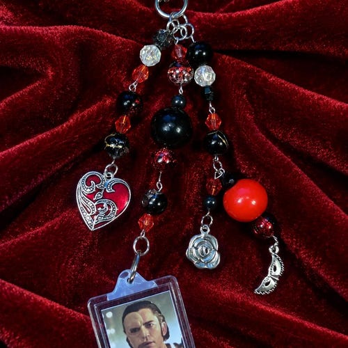 Phantom of the Opera Inspired Keychain Bag Charm - Handmade