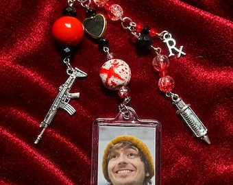 Resident Evil Bryan Inspired Keychain Bag Charm - Handmade