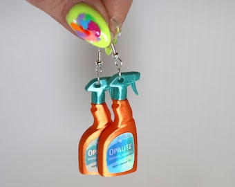 Opalite Nope-alite 3D Printed Spray Bottle Earrings | Mix and Match | Multiple Sizes & Finishes