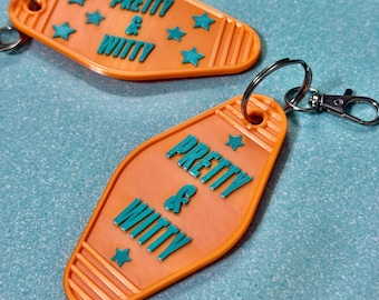 Life of a Showgirl Pretty & Witty Vintage Motel Keychain | Multiple Colors