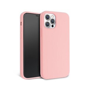 May include: A pink silicone phone case for an iPhone with a camera bump and three lenses.