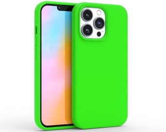 Neon Green iPhone Case for iPhone 13, 13 Pro Max Case, iPhone 12, iPhone 12 Pro, iPhone 12 Pro Max Case / Silicone Neon Green iPhone Case