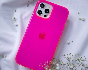 Neon Pink iPhone Case BRIGHT! iPhone 14 Case, iPhone 13 Case, iPhone 13 Pro Max, iPhone 12, 14 Pro Max, iPhone 11 / Protective iPhone Case