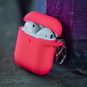 Bright! Neon Pink AirPods 1 & 2 Case | Shockproof 360º Protective Apple Airpods 1 Case and AirPods 2 Case | Wireless Charging Compatible