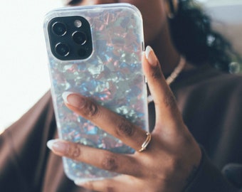 CUTE Shimmering Opal iPhone Case - Para iPhone 14, 13, 12, 11, 13 Pro Max, 11 Pro Max, 12 Pro Max Case / 360º 6ft Drop Protection