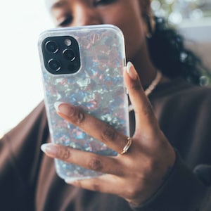 CUTE Shimmering Opal iPhone Case - For iPhone 14, 13, 12, 11, 13 Pro Max, 11 Pro Max, 12 Pro Max Case | 360º 6ft Drop Protection