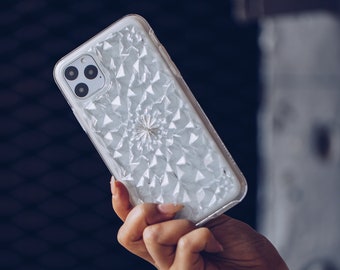 Clear Kaleidoscope iPhone Case for iPhone 13, iPhone 12/12 Pro, iPhone 13 Pro Max Case - Stylish Transparent iPhone 13 Case