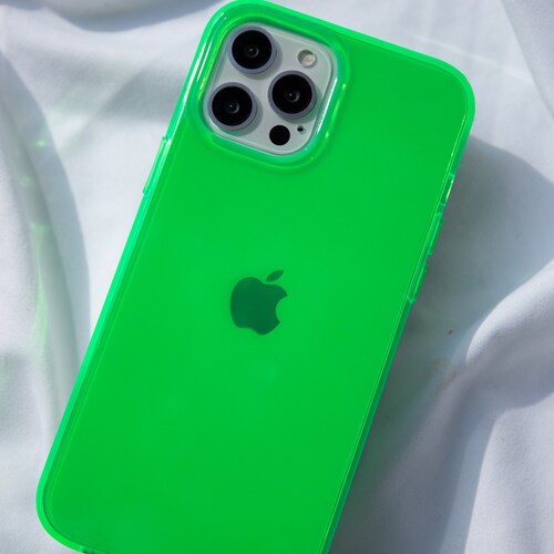 Neon Green Iphone Case Bright Iphone 13 Case Iphone 13 Pro Etsy Ireland