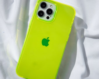 ネオンイエローのiPhoneケース 明るい！ - iPhone 14ケース