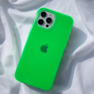 Neon Green iPhone Case BRIGHT! iPhone 14 Case, iPhone 13 Case, iPhone 13 Pro Max 12 Case, iPhone 12 Pro Max Case / Protective iPhone Case