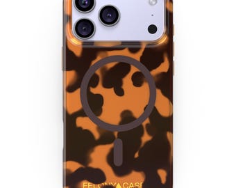 Tortoise Shell iPhone Case, 6ft Drop Protective, MagSafe Compatible