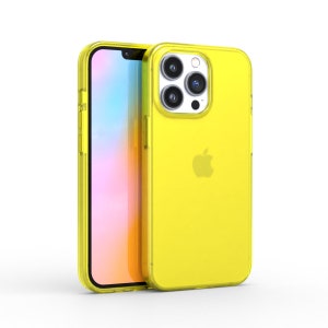 Neon Yellow iPhone Case BRIGHT iPhone 14 Case, iPhone 13 Case, iPhone 12 Case, 11 Case All Sizes / Protective Neon Yellow iPhone Case image 6