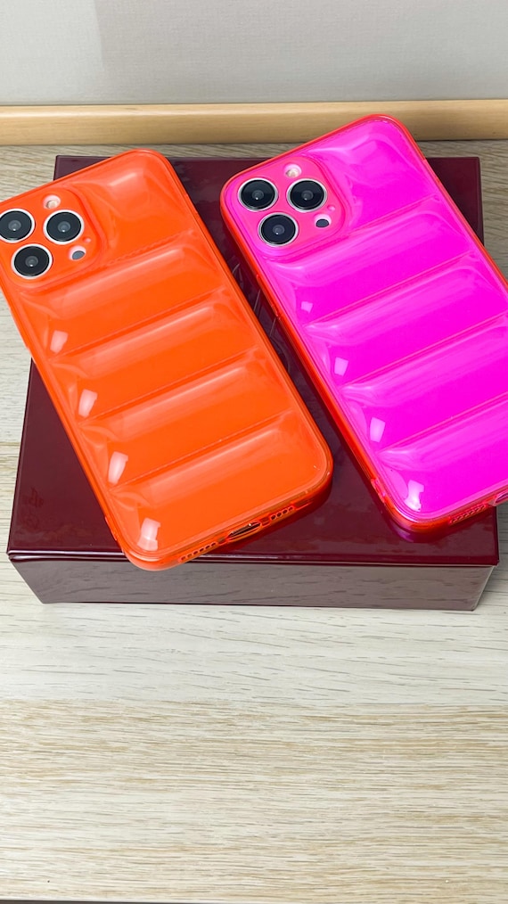 SQUISHY! Neon Pink Puffer iPhone Case - iPhone 15 Case