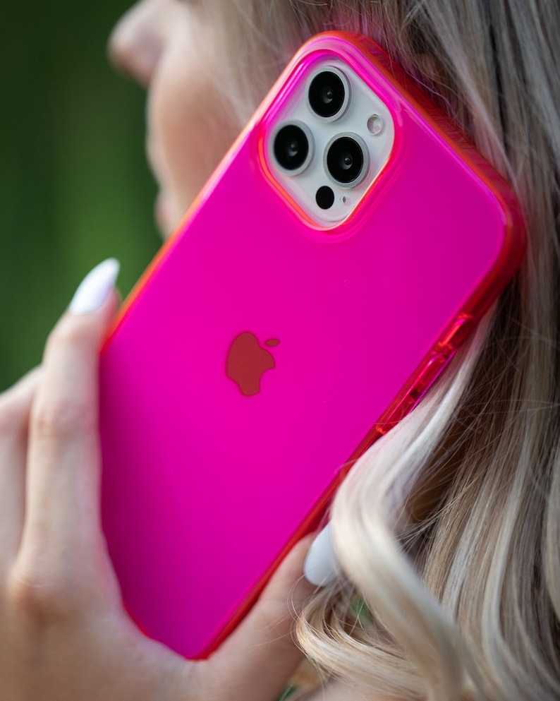 Neon Pink Iphone Case BRIGHT Iphone 13 Case Iphone 13 Pro Etsy Canada