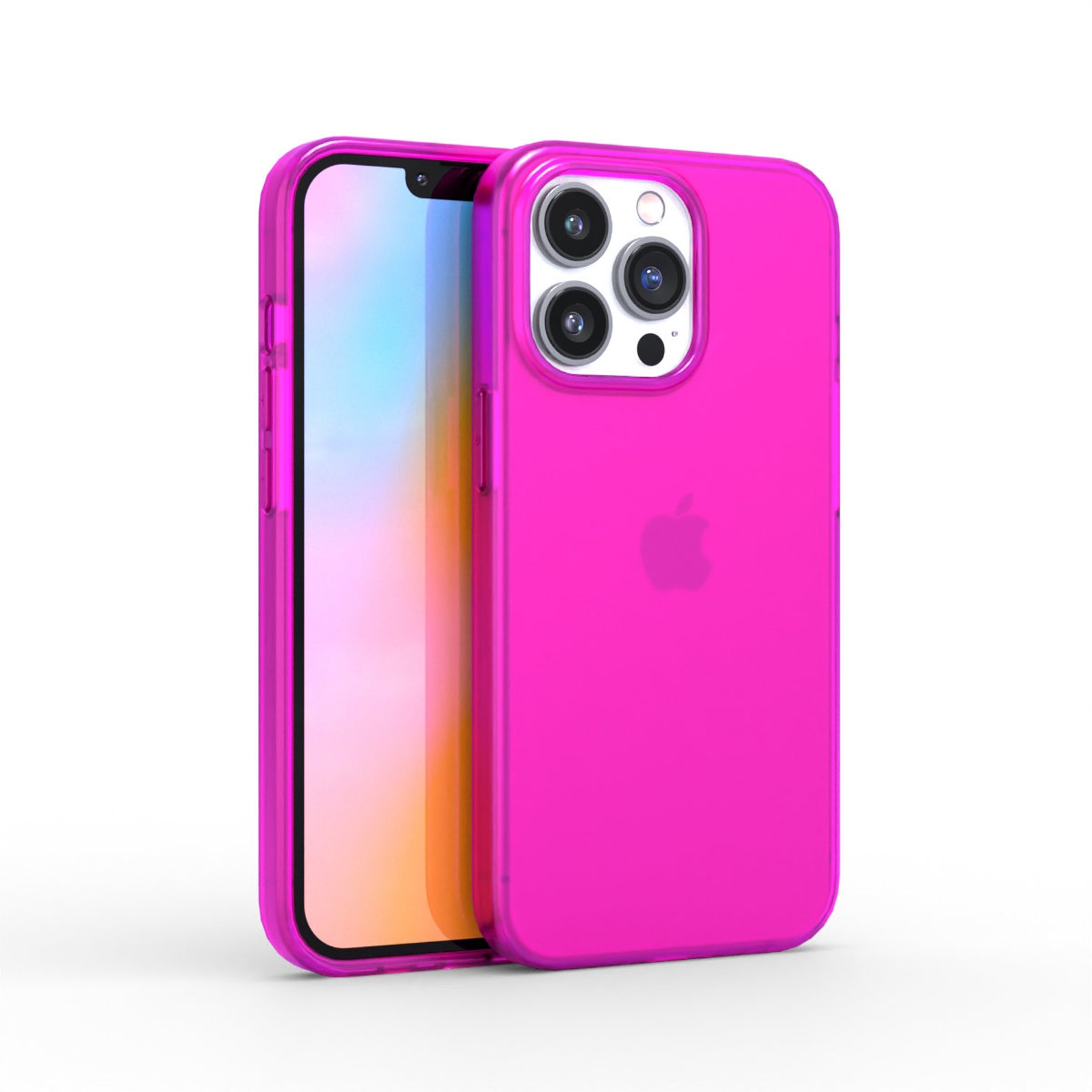 Neon Pink Iphone Case BRIGHT Iphone 14 Case Iphone 13 Case Etsy