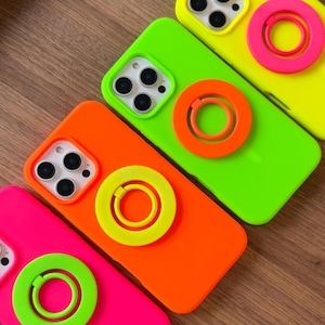 Skyddande Neon Silikon iPhone 17 Skal BRIGHT! För iPhone 17 iPhone 17 Pro, iPhone 17 Pro Max, iPhone Air - Tappa aldrig bort din telefon igen